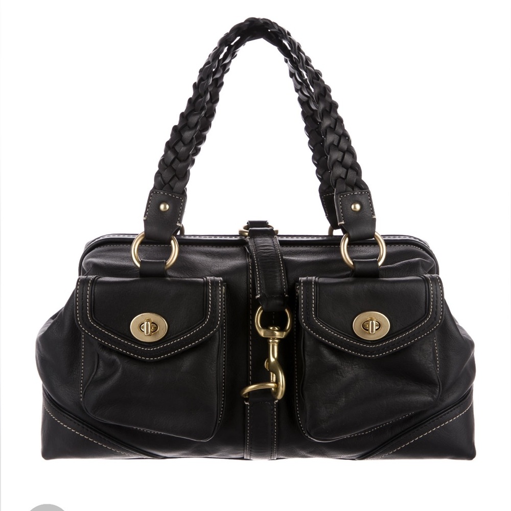 Like New Vintage Coach Daphne Shoulder Bag 3569 Black 🖤 - Picture 2 of 14